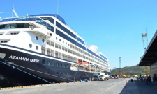Azamara Quest docked at the Puerto Caldera, in Puntarenas